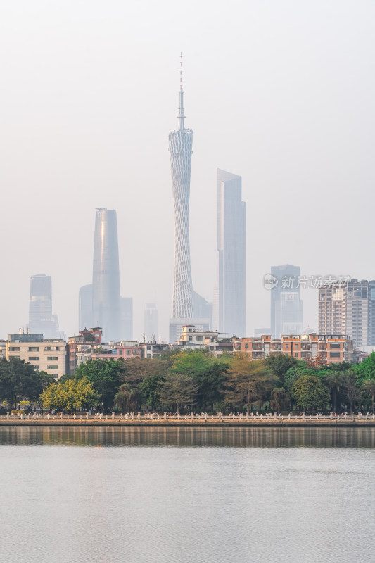 中国城市未来之窗广州之窗眺望广州塔CBD