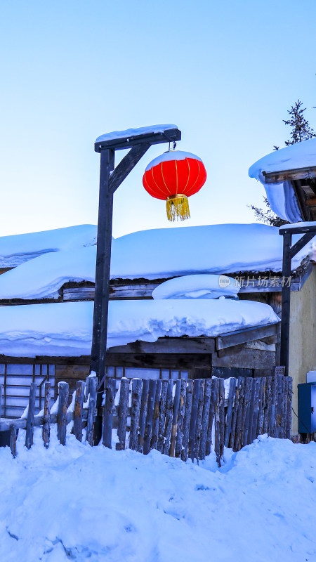 冬季东北旅游雪景自然风光