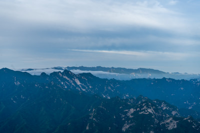 陕西华山山顶的风光