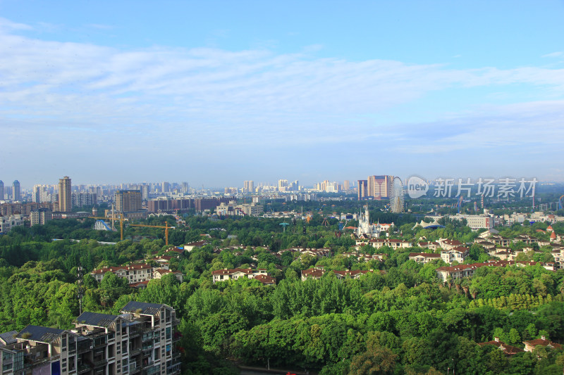 四川省成都市温江区城市风光