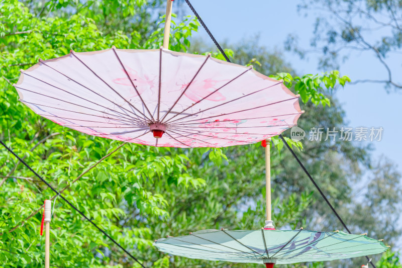 广州麓湖公园麓湖花园油纸伞景观设计