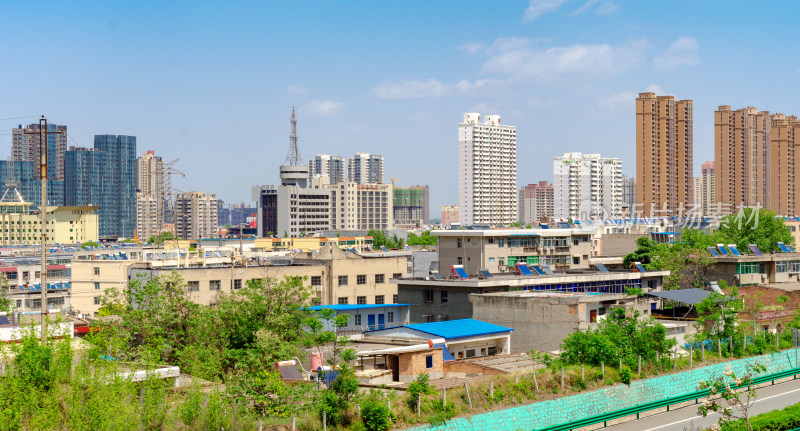 陕西渭南城市风光，从城中村到市中心