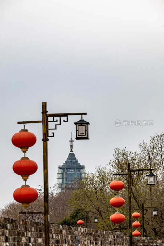 南京明城墙看大报恩寺塔