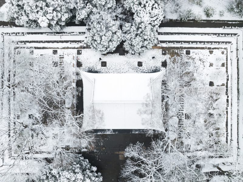 南京明孝陵雪景