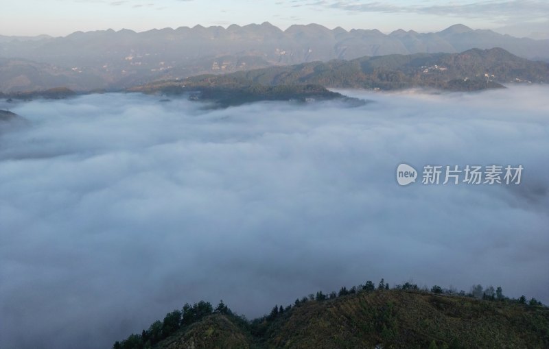 重庆酉阳：雾漫青山白茫茫