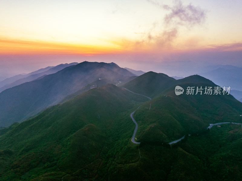 长沙市浏阳大围山杜鹃花海风光