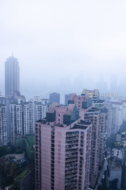 重庆城市中心摩天大楼现代建筑