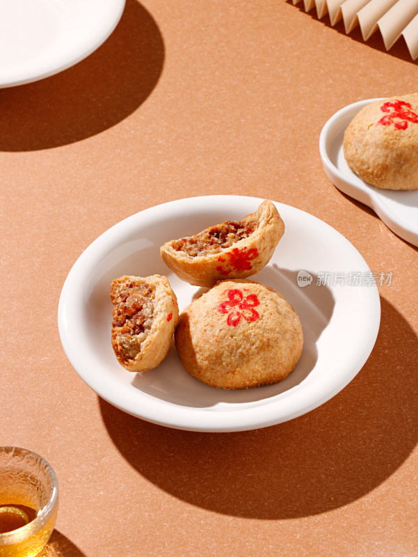 中国传统中秋节的美食月饼