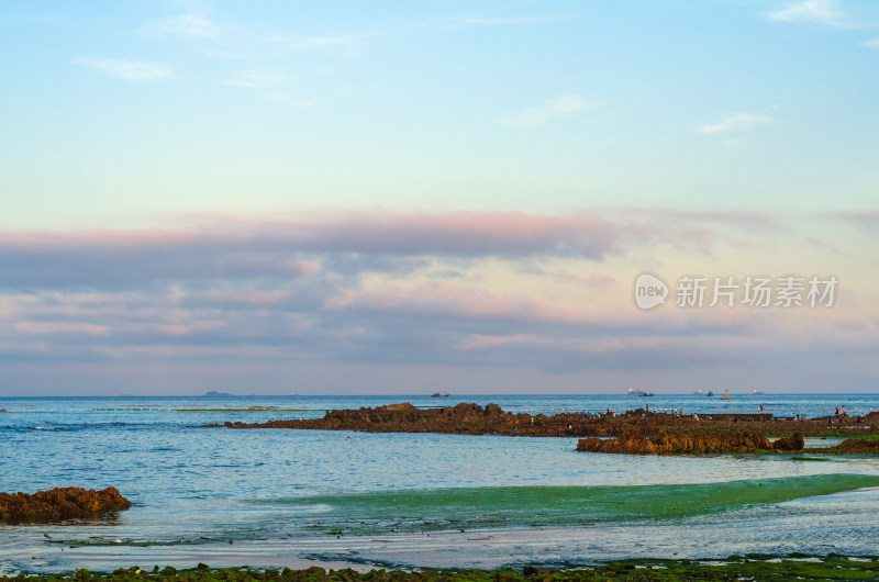 青岛小麦岛海滨风光