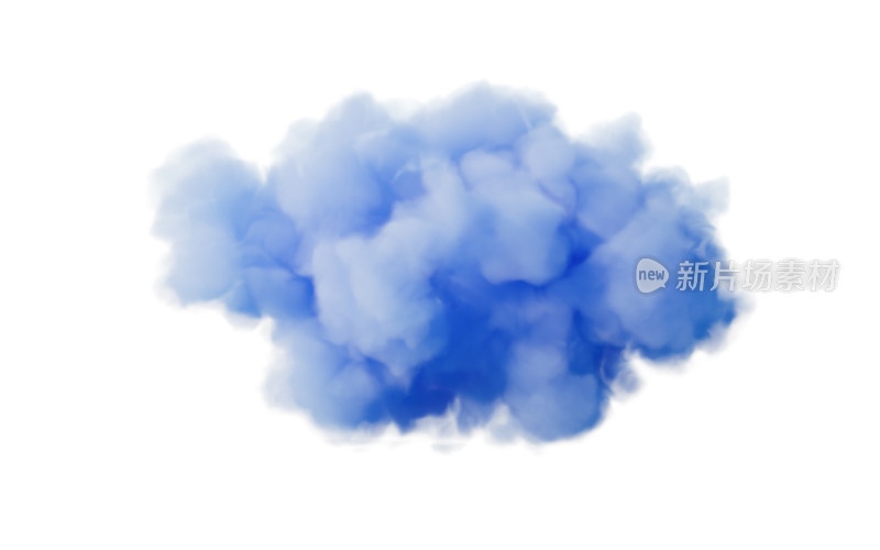 柔软蓬松的云朵3D渲染