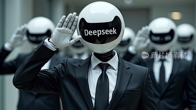 Deepseek机器人敬礼