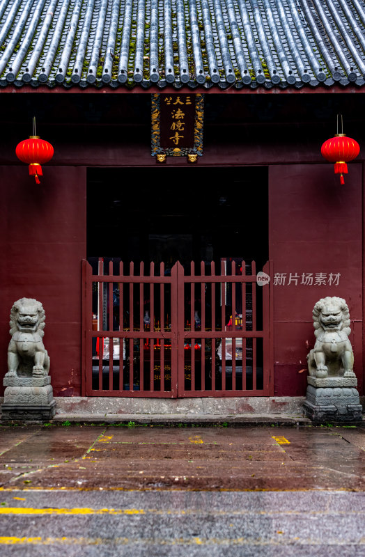 杭州灵隐飞来峰法镜寺景点景观