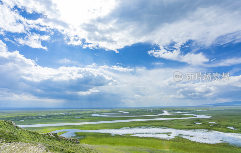 喀纳斯河流风景