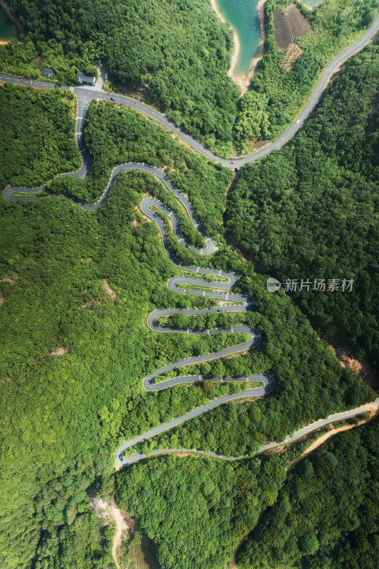 杭州余杭径山四岭水库航拍