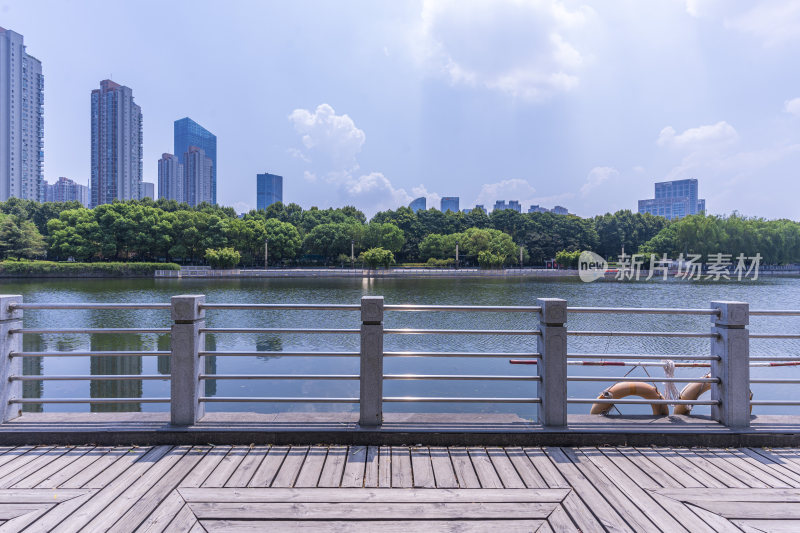 武汉江汉区后襄河公园风景