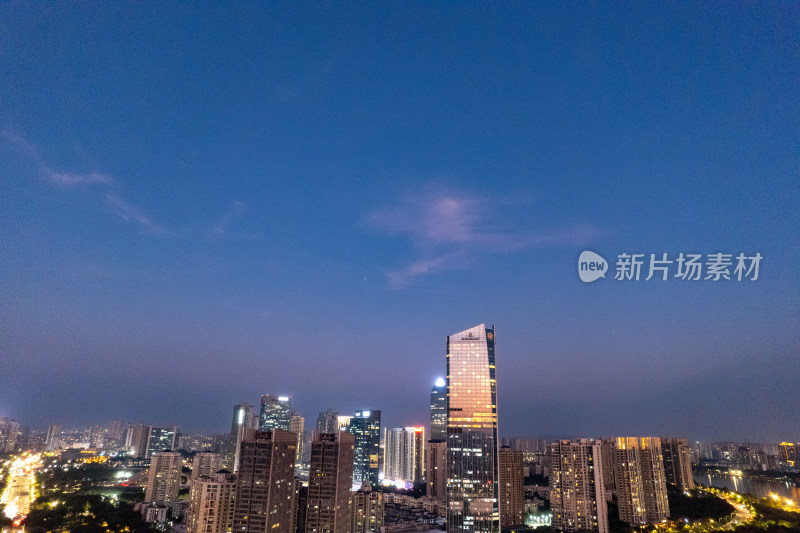 广东惠州夜景灯光交通航拍摄图