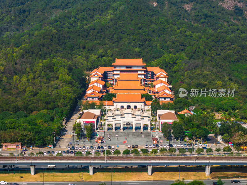 广东省珠海市普陀寺航拍