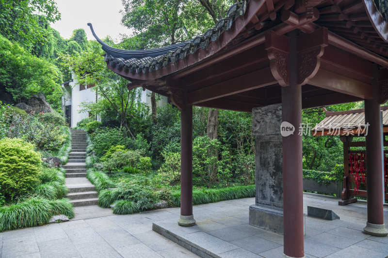 杭州凤凰山万松书院风景