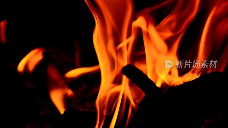 燃烧火焰特写画面
