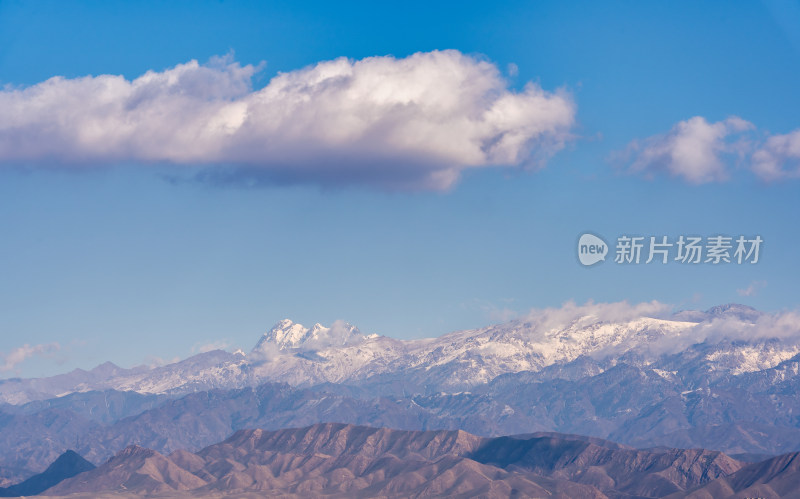 乌鲁木齐东部天山最高峰博格达峰雪山