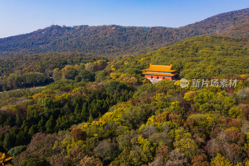 航拍南京明孝陵