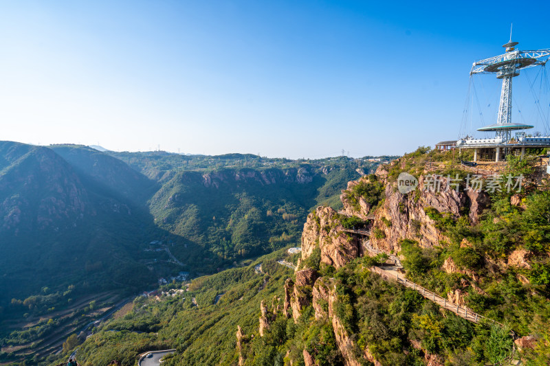 中国河南省伏羲山红石林景区