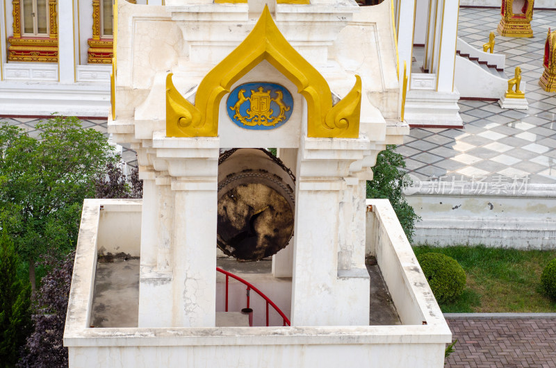 洛阳市白马寺泰国佛殿苑的泰式风格鼓楼建筑