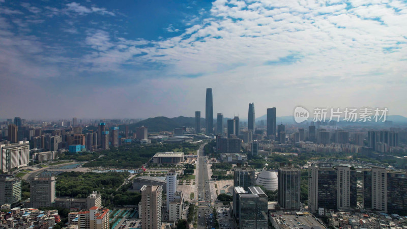 广东东莞城市建设城市大景航拍图