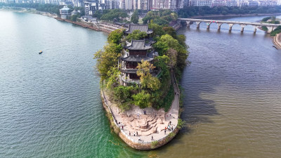 衡阳石鼓书院4A景区 航拍图