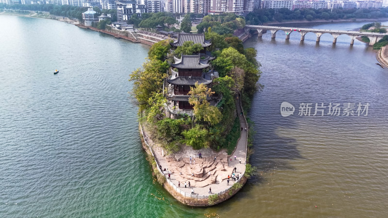 衡阳石鼓书院4A景区 航拍图