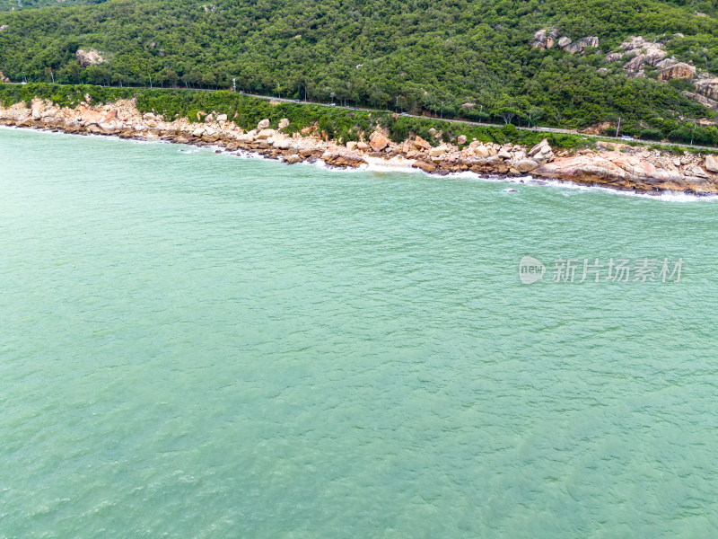 海岛海边风光航拍图