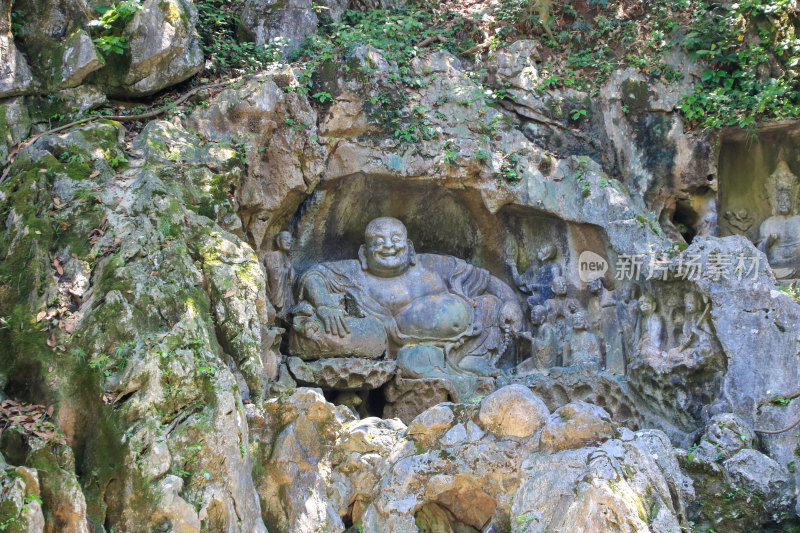 杭州灵隐寺飞来峰景区石刻造像