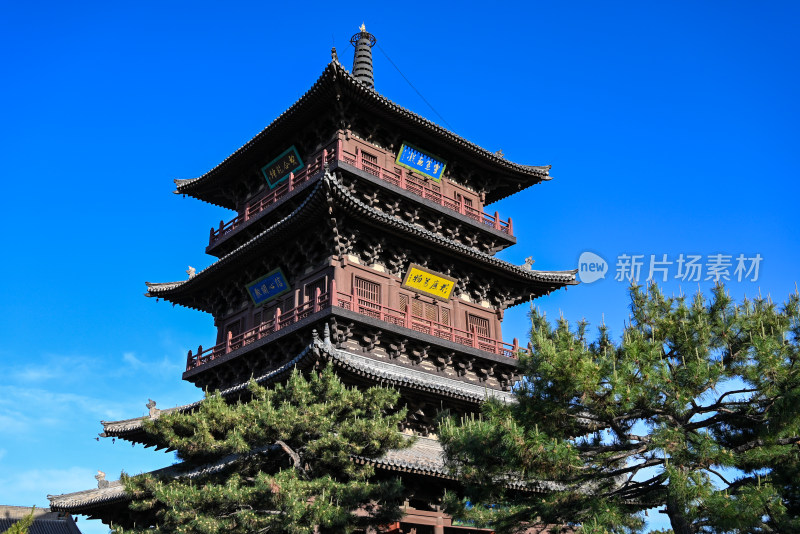 山西大同华严寺 华严塔的建筑外部