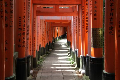 伏见稻荷大社日本建筑鸟居