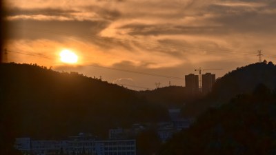 夕阳西下日落日出