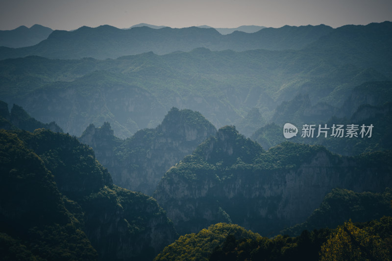 重峦叠嶂太行山脉自然风景