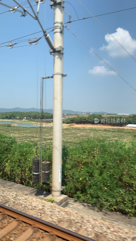 中国高速铁路窗外风景