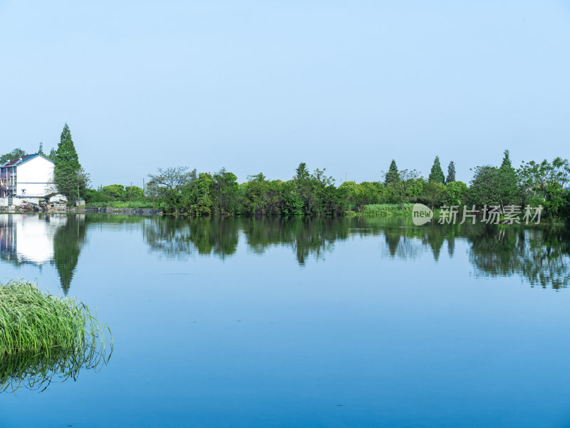 绍兴江南水乡东鉴湖风景