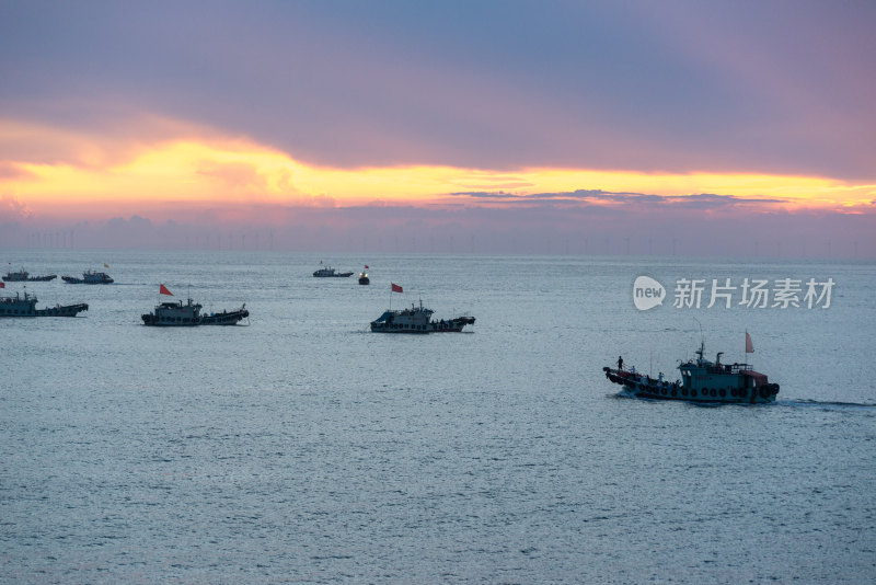 海边的落日