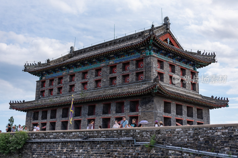 河北山海关老龙头明长城自然建筑景点景观