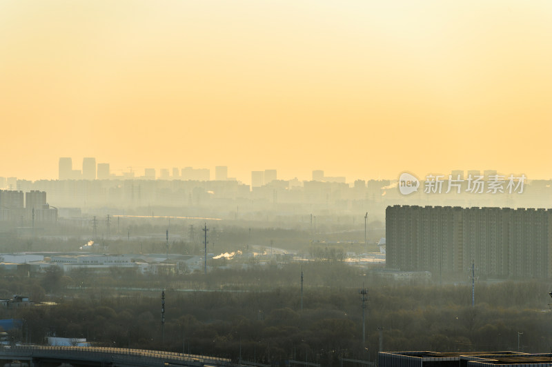 中国北京朝阳区城市建筑群