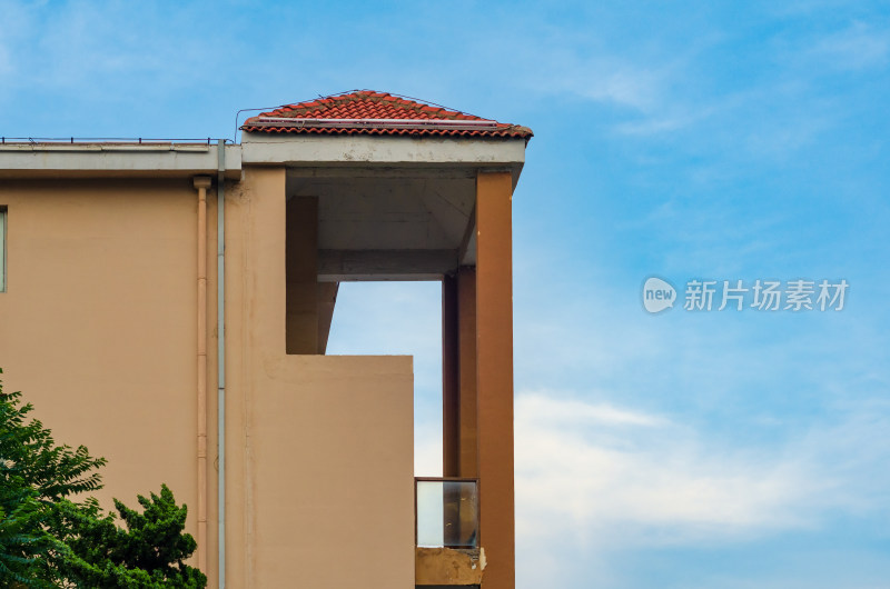 青岛海边别墅的阳台