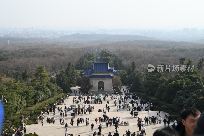 中山陵景区游客景象