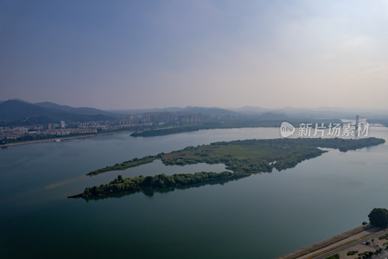 湖北襄阳城市风光旅游景区地标建筑航拍图