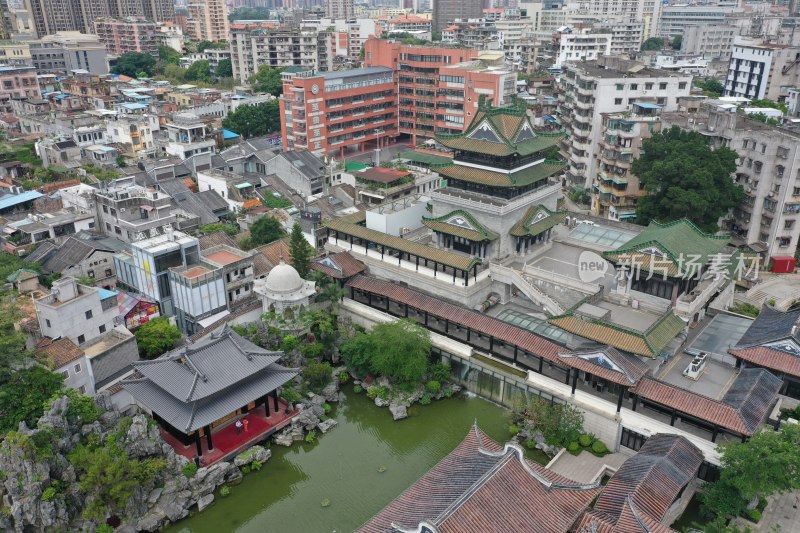 永庆坊文化街区粤剧博物馆航拍