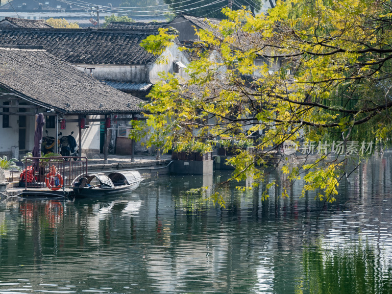 秋冬时节，绍兴江南水乡风景