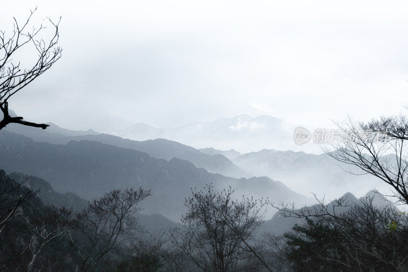 杭州大明山脉云雾景观