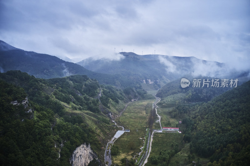 山西长治沁源沁河源头自然美景