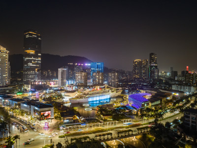 海上世界广场繁华夜景