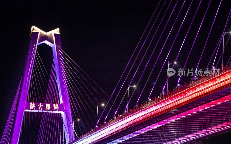 揭阳大桥夜景航拍 揭阳夜景